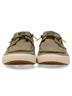 Outlet NATURAL WORLD Zapato náutico casual lona kaki confort