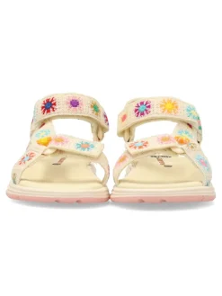 Discount PABLOSKY Sandalia casual crochet beige niña
