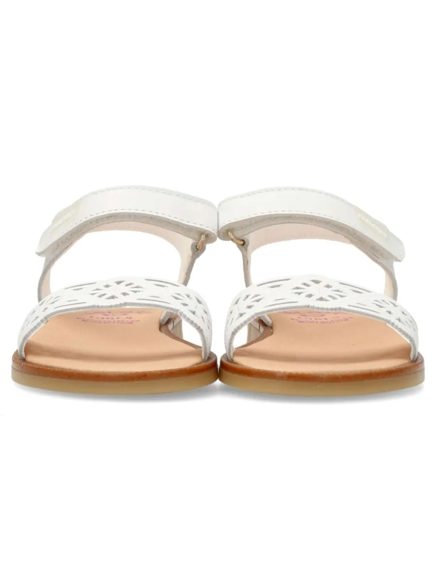 Sale PABLOSKY Sandalia de vestir piel troquelada blanca