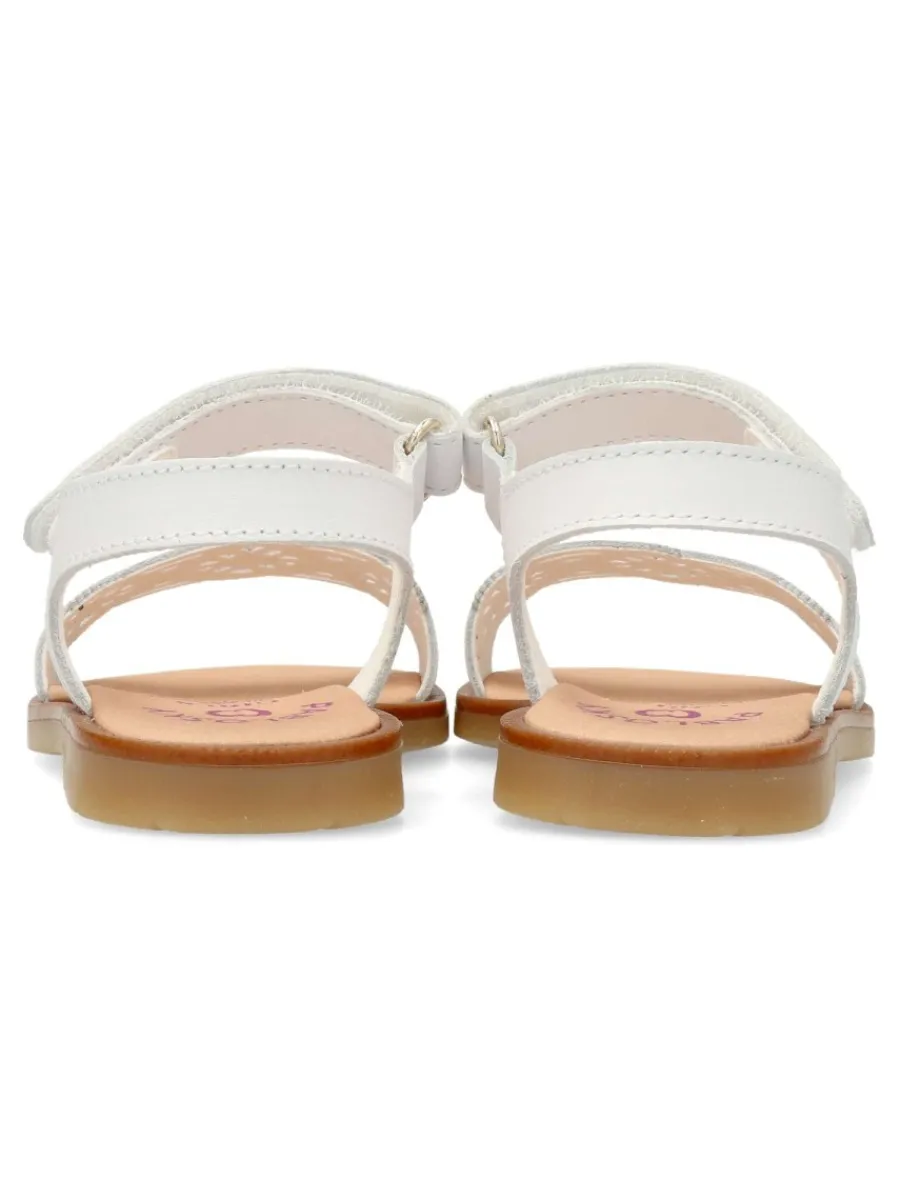 Sale PABLOSKY Sandalia de vestir piel troquelada blanca