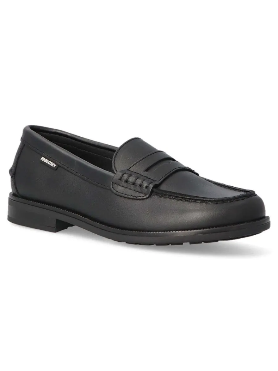 Discount PABLOSKY Zapato mocasín colegial niño PAB 714910 NEGRO