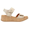 Clearance PAULA URBAN Sandalia piel grabada confort mujer