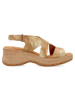 Fashion PAULA URBAN Sandalia piel confort tiras cruzadas