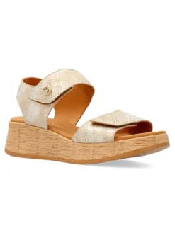 Clearance PAULA URBAN Sandalia piel grabada confort mujer
