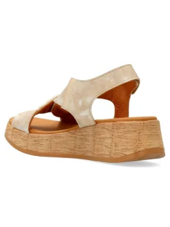 Fashion PAULA URBAN Sandalia piel confort tiras cruzadas