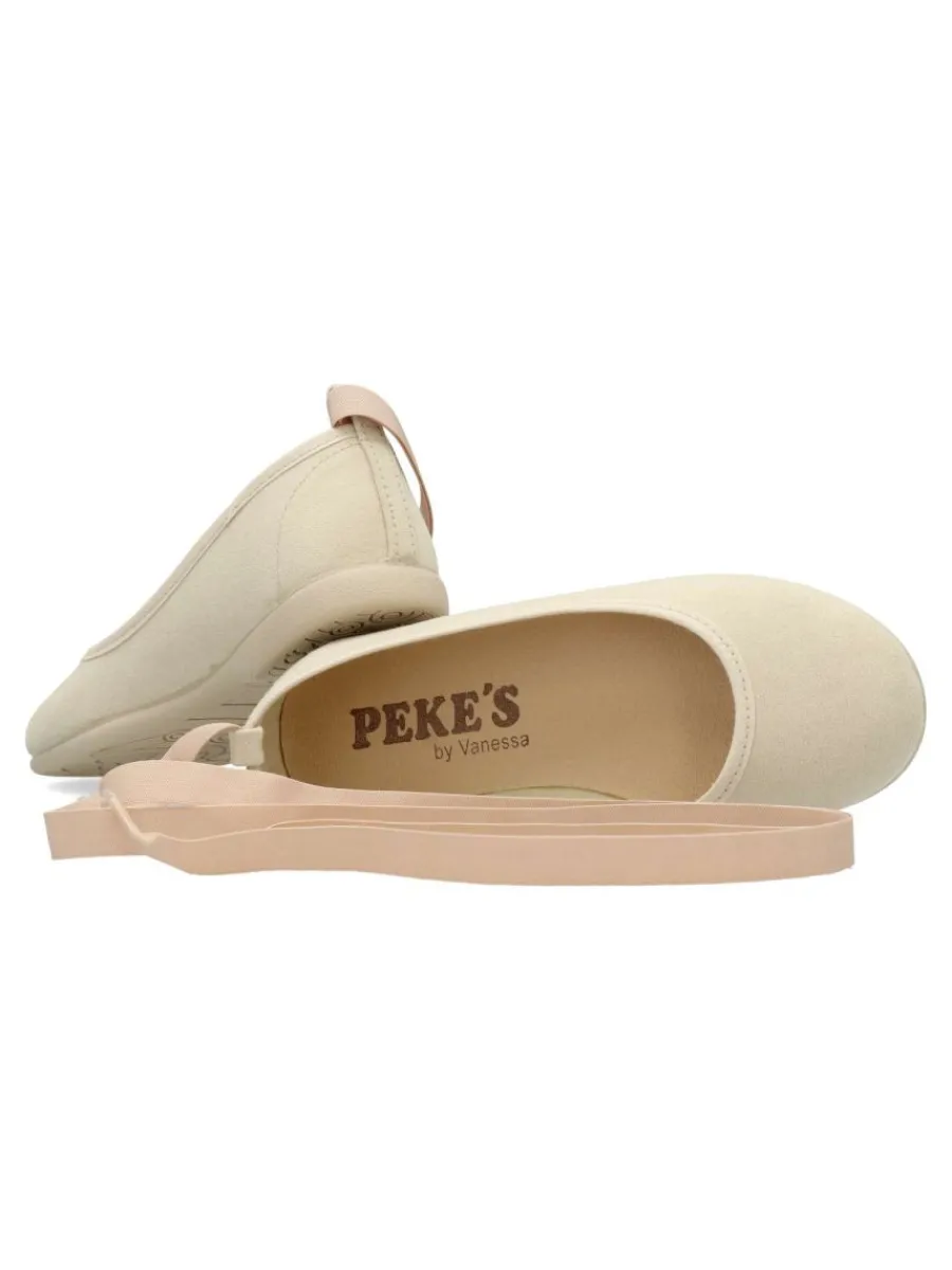 Discount PEKE'S by Vanessa PEKES Bailarina plana cinta elástica niña