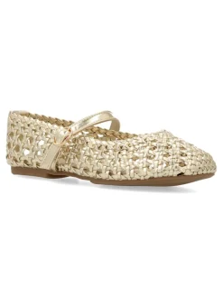 Clearance PEKE'S by Vanessa PEKES Mary Jane trenzada metalizada niña