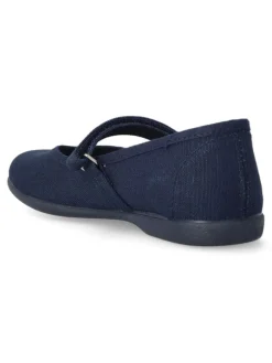 New PEKE'S by Vanessa PEKES Merceditas lona velcro niña BAT 11301 MARINO