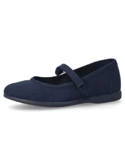 New PEKE'S by Vanessa PEKES Merceditas lona velcro niña BAT 11301 MARINO