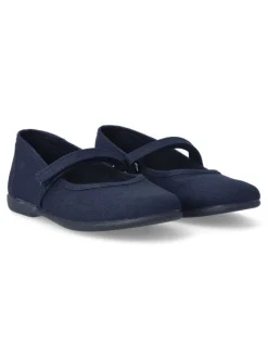 New PEKE'S by Vanessa PEKES Merceditas lona velcro niña BAT 11301 MARINO