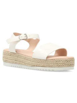 New PEKE'S by Vanessa PEKES Sandalia alpargata blanca plataforma