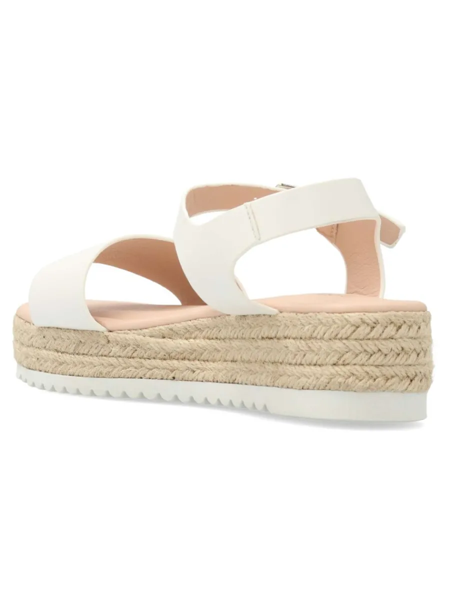 New PEKE'S by Vanessa PEKES Sandalia alpargata blanca plataforma