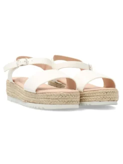 New PEKE'S by Vanessa PEKES Sandalia alpargata blanca plataforma
