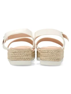 New PEKE'S by Vanessa PEKES Sandalia alpargata blanca plataforma