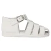 Sale PEKE'S by Vanessa PEKES Sandalia cómoda de piel niño PET 12179C BLANCO
