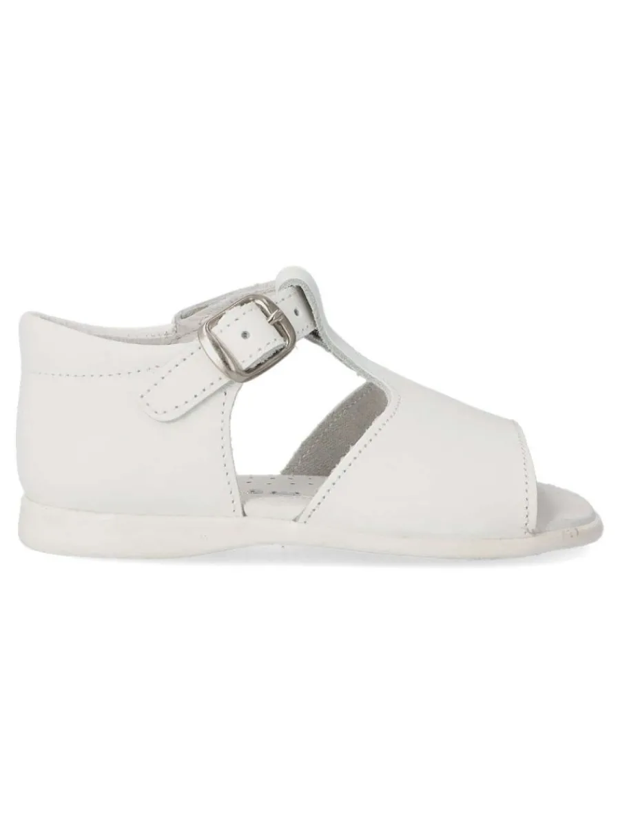 Discount PEKE'S by Vanessa PEKES Sandalia cómoda de piel niño PET 3178C BLANCO
