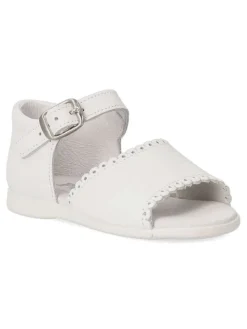 Fashion PEKE'S by Vanessa PEKES Sandalia cómoda de piel niña PET 3179C BLANCO