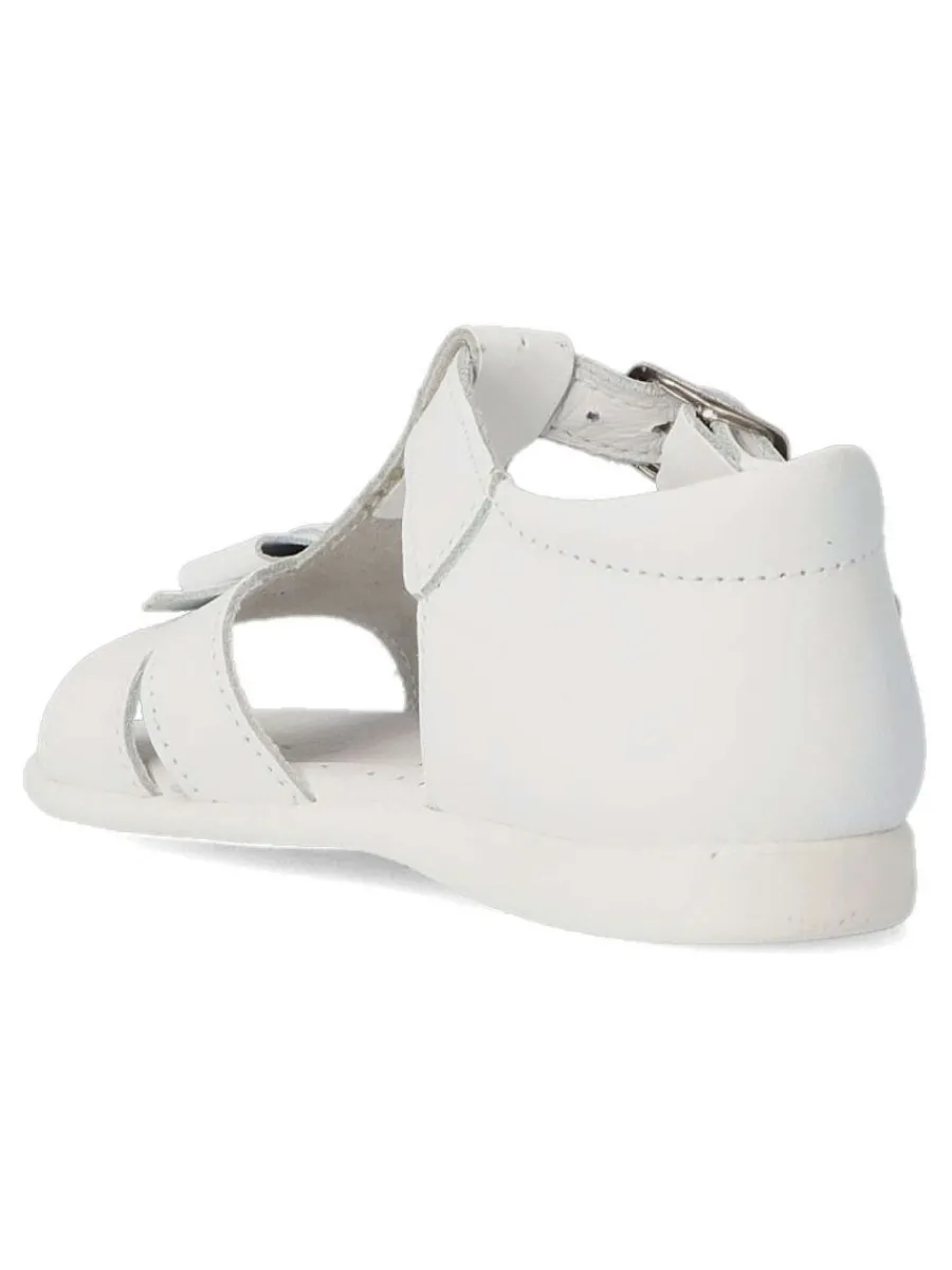 Best PEKE'S by Vanessa PEKES Sandalia cómoda de piel niña PET 10123C BLANCO