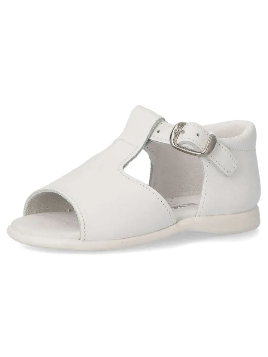 Discount PEKE'S by Vanessa PEKES Sandalia cómoda de piel niño PET 3178C BLANCO