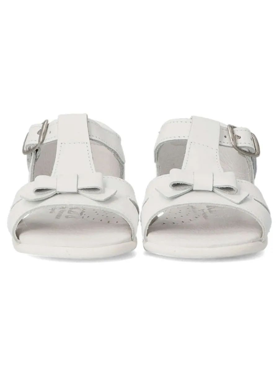 Best PEKE'S by Vanessa PEKES Sandalia cómoda de piel niña PET 10123C BLANCO