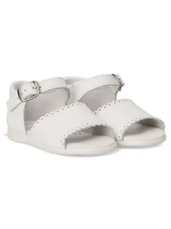 Fashion PEKE'S by Vanessa PEKES Sandalia cómoda de piel niña PET 3179C BLANCO