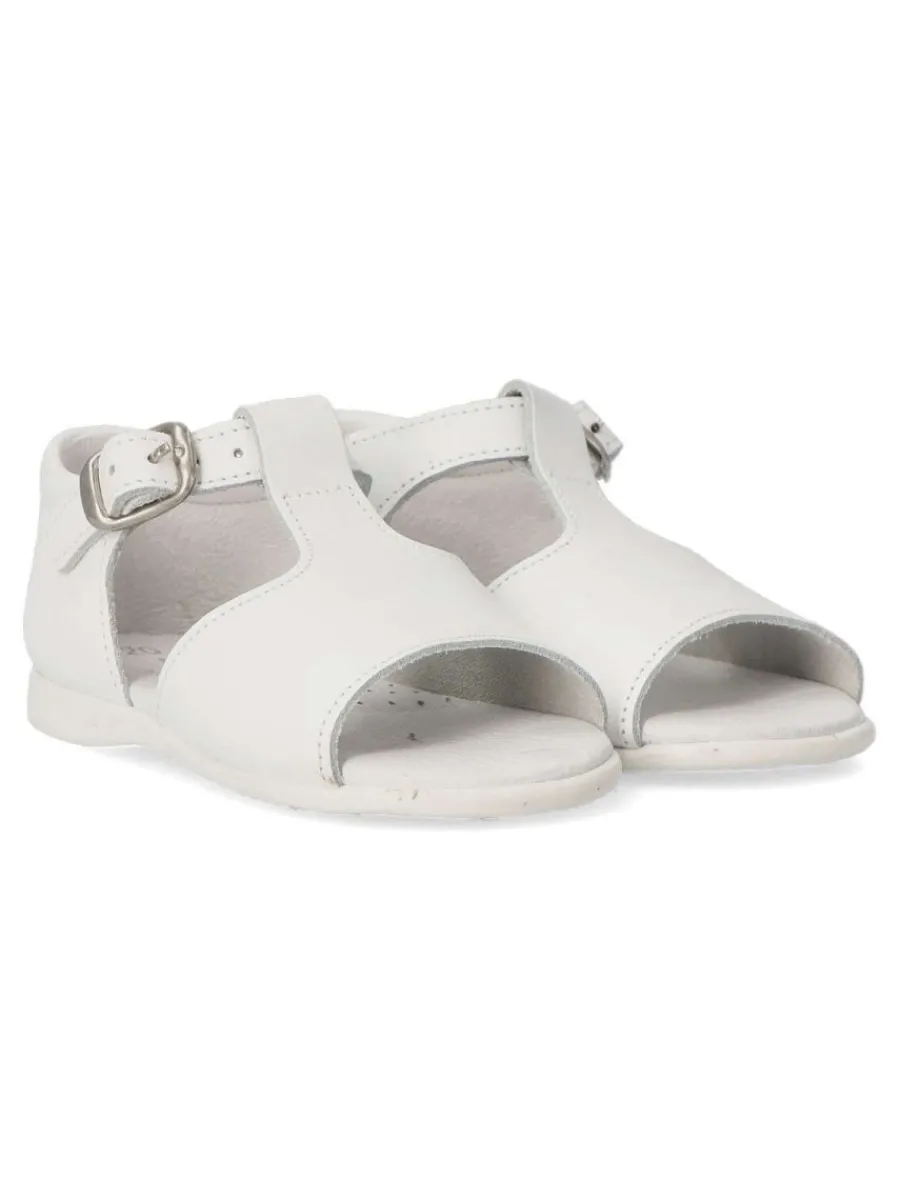 Discount PEKE'S by Vanessa PEKES Sandalia cómoda de piel niño PET 3178C BLANCO