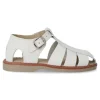 Clearance PEKE'S by Vanessa PEKES Sandalia de piel cómoda niño PET 3129C BLANCO