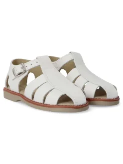 Clearance PEKE'S by Vanessa PEKES Sandalia de piel cómoda niño PET 3129C BLANCO