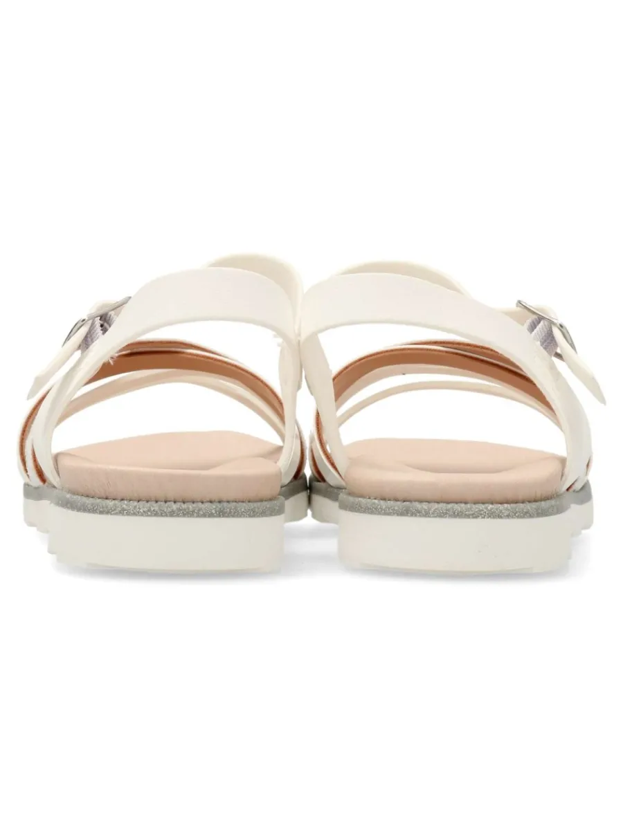 Outlet PEKE'S by Vanessa PEKES Sandalia de vestir tiras blancas niña