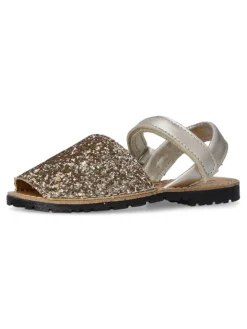 Clearance PEKE'S by Vanessa PEKES Sandalia menorquina glitter piel