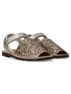 Clearance PEKE'S by Vanessa PEKES Sandalia menorquina glitter piel
