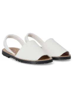 Clearance PEKE'S by Vanessa PEKES Sandalia menorquina de piel IBI 550KL BLANCO