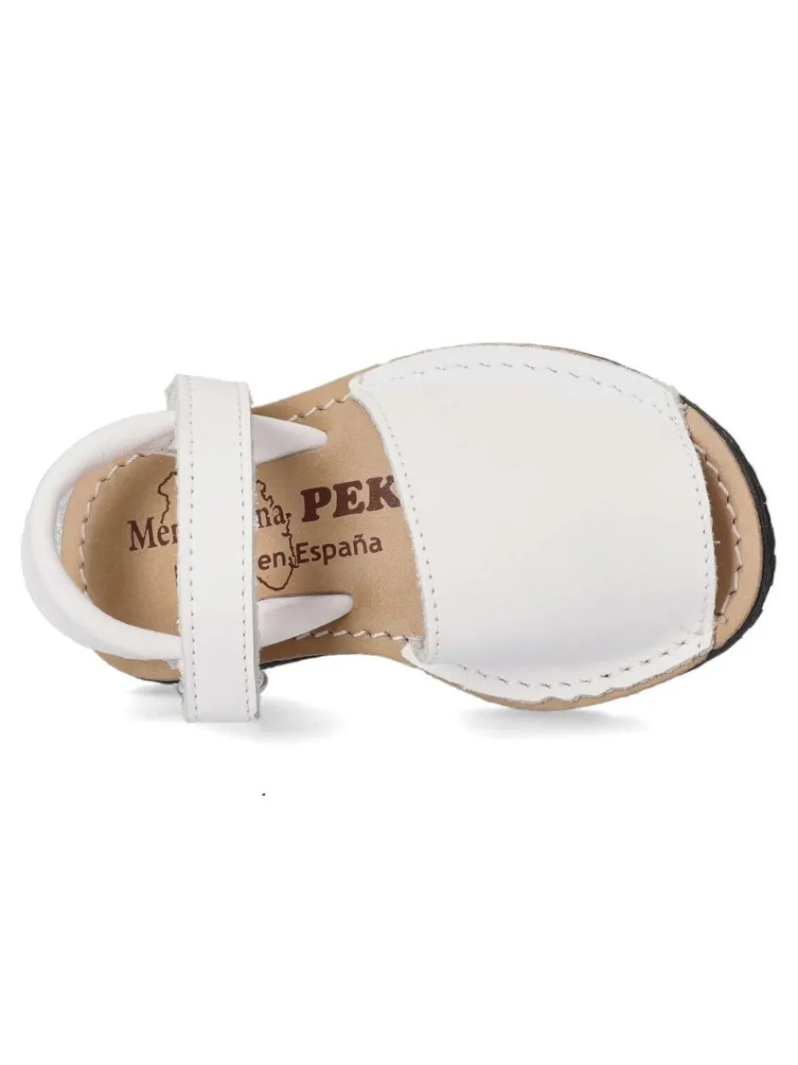 Sale PEKE'S by Vanessa PEKES Sandalia menorquina de piel IBI 551 BLANCO
