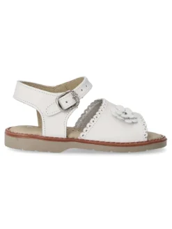 Fashion PEKE'S by Vanessa PEKES Sandalia piel hebilla niña PET 1081 BLANCO
