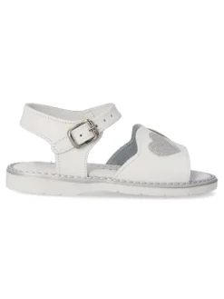 Online PEKE'S by Vanessa PEKES Sandalia piel hebilla niña PET 1060C05 BLANCO