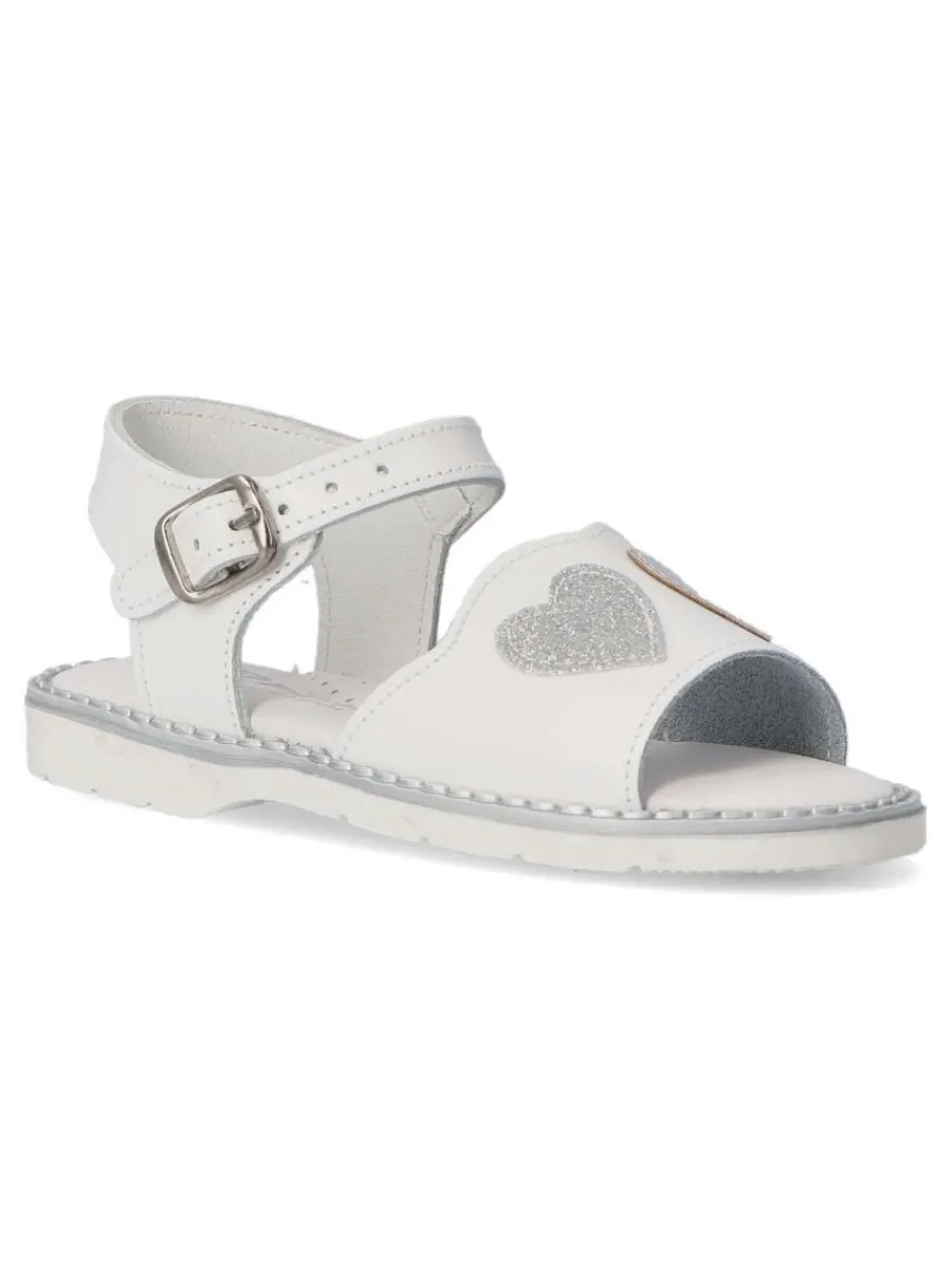 Online PEKE'S by Vanessa PEKES Sandalia piel hebilla niña PET 1060C05 BLANCO