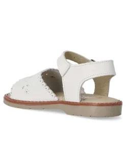 Fashion PEKE'S by Vanessa PEKES Sandalia piel hebilla niña PET 1081 BLANCO
