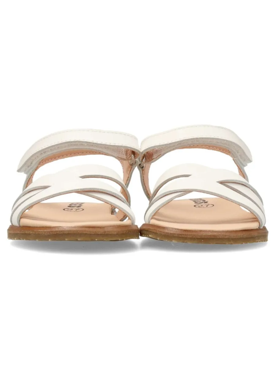 Discount PEKE'S by Vanessa PEKES Sandalia respetuosa piel blanca