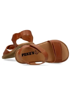 Clearance PEKE'S by Vanessa PEKES Sandalia respetuosa piel cuero niña