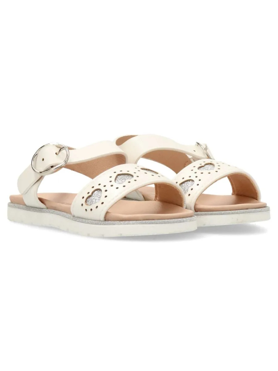 Discount PEKE'S by Vanessa PEKES Sandalia vestir corazones brillo