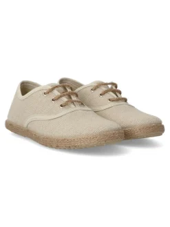 Fashion PEKE'S by Vanessa PEKES Zapatilla alpargata lino niño BAT 47631 TAUPE
