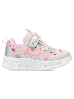 Clearance PEKE'S by Vanessa PEKES Zapatilla deportiva luces corazón glitter
