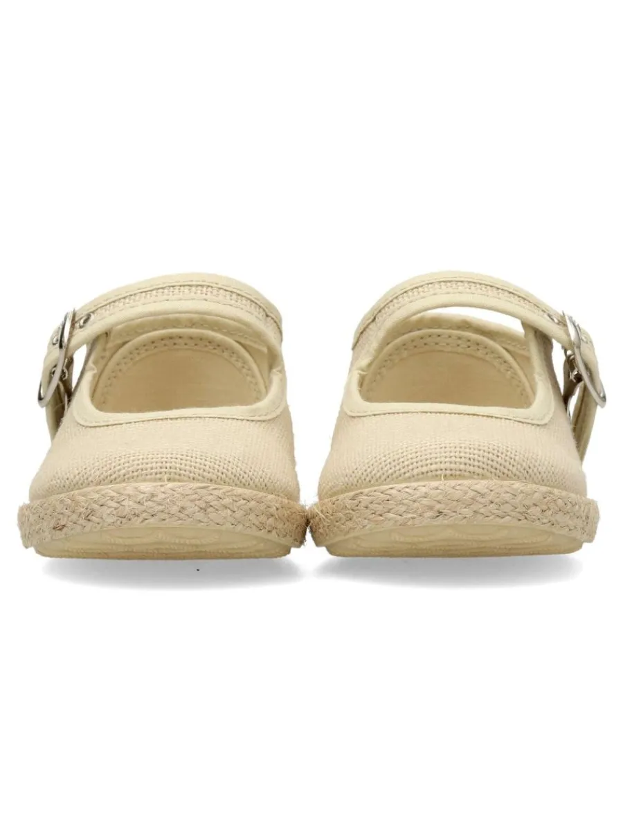 Hot PEKE'S by Vanessa PEKES Zapatilla mercedita lino hebilla niña