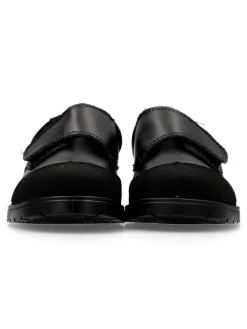 Hot PEKE'S by Vanessa PEKES Zapato colegial lavable de niño JAV 7-1 NEGRO
