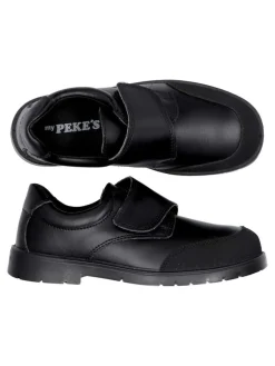 Hot PEKE'S by Vanessa PEKES Zapato colegial lavable de niño JAV 7-1 NEGRO