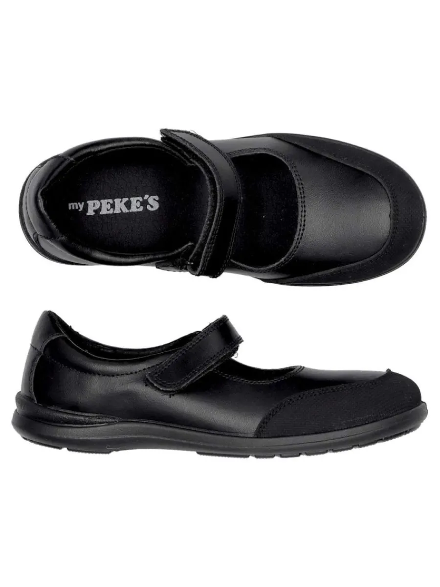 Outlet PEKE'S by Vanessa PEKES Zapato colegial lavable de niña JAV 7-2 NEGRO