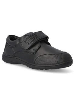 New PEKE'S by Vanessa PEKES Zapato colegial velcro de niño PEK P069 NEGRO