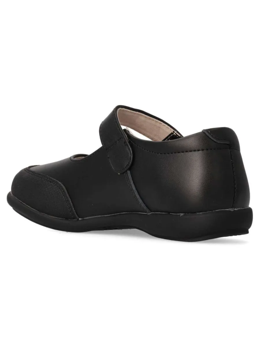 Online PEKE'S by Vanessa PEKES Zapato colegial velcro de niña PEK P005 NEGRO