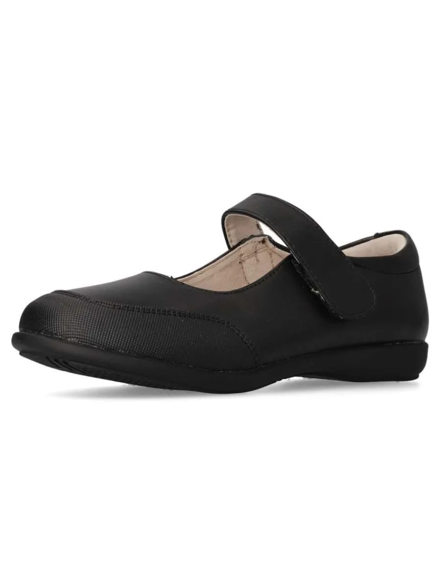 Online PEKE'S by Vanessa PEKES Zapato colegial velcro de niña PEK P005 NEGRO