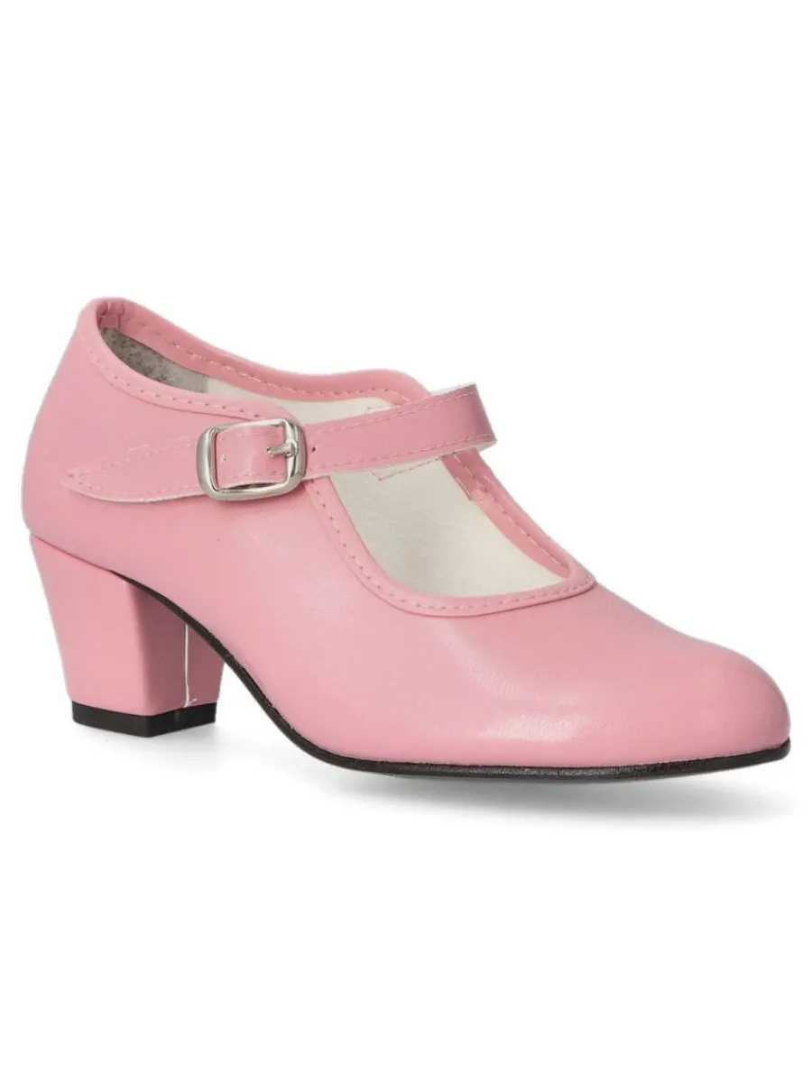 Clearance PEKE'S by Vanessa PEKES Zapato flamenca rosa niña